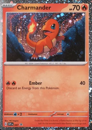Charmander 047, SVP Black Star Promos English Holo, image provided by the catalog owner