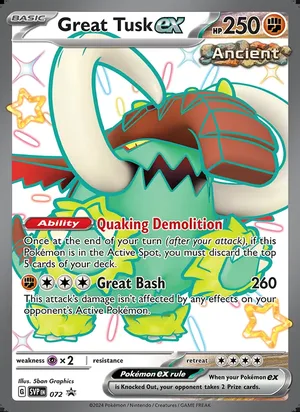 Great Tusk ex #072, SWSH Black Star Holo, TCGdex reference
