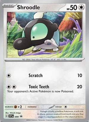 Shroodle #099, SWSH Black Star Holo, TCGdex reference