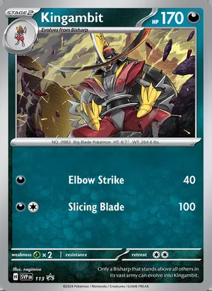 Kingambit #113, SWSH Black Star Darkrai Deck, TCGdex reference