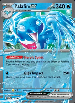 Palafin ex #126, SWSH Black Star Holo, TCGdex reference