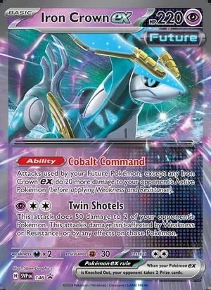 Iron Crown ex #146, SWSH Black Star Holo, TCGdex reference
