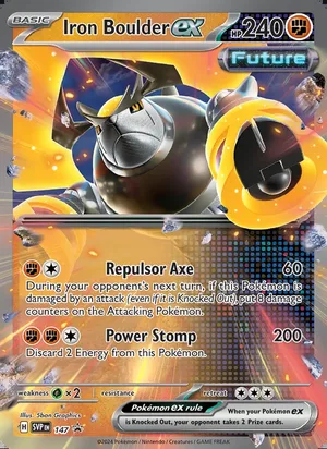 Iron Boulder ex #147, SWSH Black Star Holo, TCGdex reference