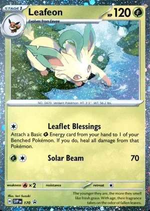 Leafeon 170, SVP Black Star Promos English Holo, image provided by the catalog owner
