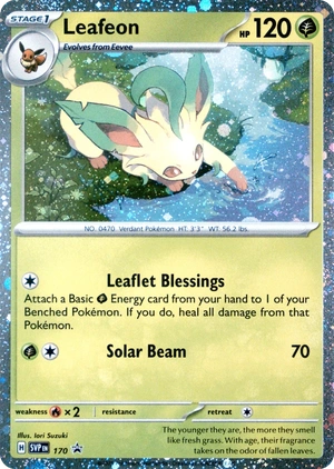 Leafeon 170, SVP Black Star Promos English Holo, image provided by the catalog owner