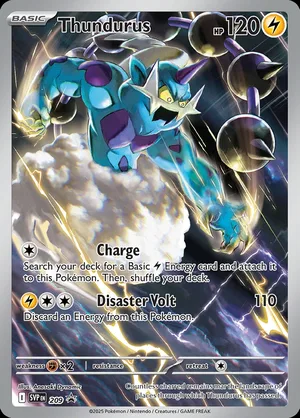 Thundurus #209, English SVP Black Star Promos promo, reference image