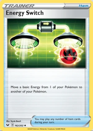 Energy Switch 162/202, Print with "Play! Pokémon" stamp, card art reference