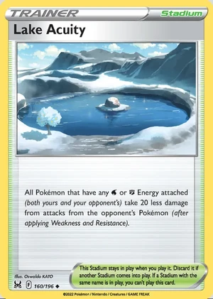 Lake Acuity 160/196, Print with "Play! Pokémon" stamp, card art reference