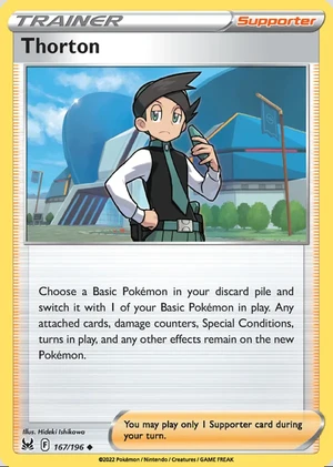 Thorton 167/196, Print with "Play! Pokémon" stamp, card art reference