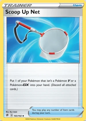 Scoop Up Net 165/192, Print with "Play! Pokémon" stamp, card art reference