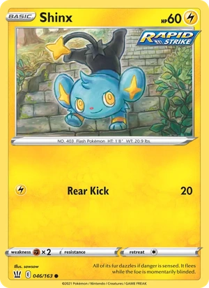 Shinx 046/163, Cosmos Holofoil, card art reference