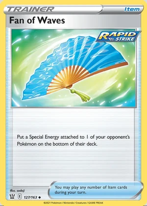 Fan of Waves 127/163, Print with "Play! Pokémon" stamp, card art reference