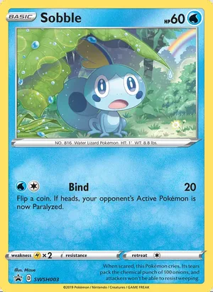 Sobble #SWSH003, SWSH Black Star Holo, TCGdex reference