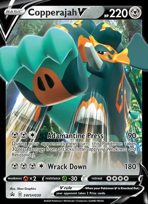 Copperajah V #SWSH030, SWSH Black Star Holo, TCGdex reference