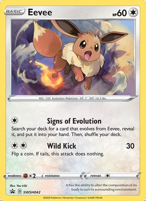 Eevee #SWSH042, SWSH Black Star Holo, TCGdex reference