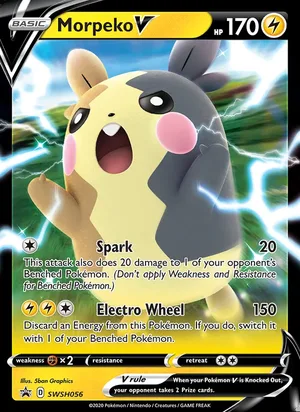 Morpeko V #SWSH056, SWSH Black Star Holo, TCGdex reference