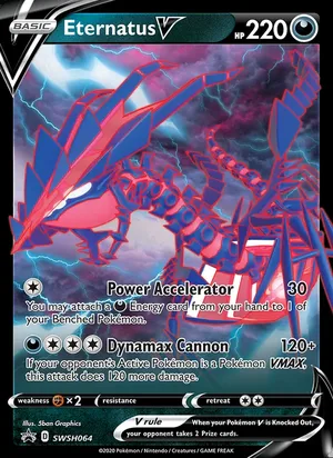 Eternatus V #SWSH064, SWSH Black Star Holo, TCGdex reference