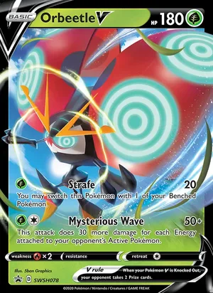 Orbeetle V #SWSH078, SWSH Black Star Holo, TCGdex reference