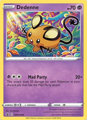 Dedenne #SWSH080, SWSH Black Star Holo, TCGdex reference