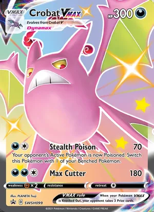 Crobat VMAX #SWSH099, SWSH Black Star Holo, TCGdex reference