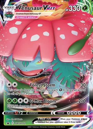 Venusaur VMAX #SWSH102, SWSH Black Star Holo, TCGdex reference