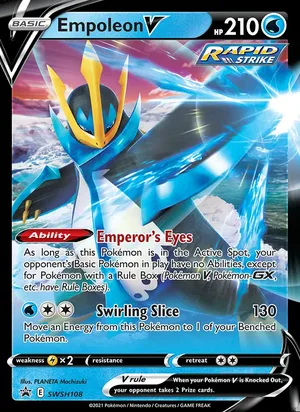 Empoleon V #SWSH108, SWSH Black Star Holo, TCGdex reference