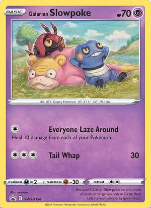 Galarian Slowpoke #SWSH126, SWSH Black Star Holo, TCGdex reference