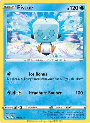 Eiscue #SWSH128, SWSH Black Star Holo, TCGdex reference