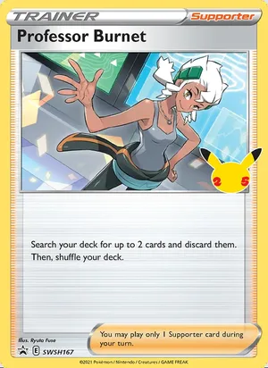 Professor Burnet #SWSH167, SWSH Black Star Non Holo, TCGdex reference