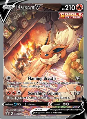 Flareon V #SWSH179, SWSH Black Star Holo, TCGdex reference