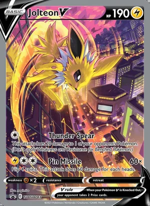 Jolteon V #SWSH183, SWSH Black Star Holo, TCGdex reference