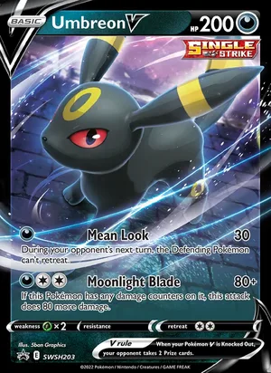 Umbreon V #SWSH203, SWSH Black Star Holo, TCGdex reference