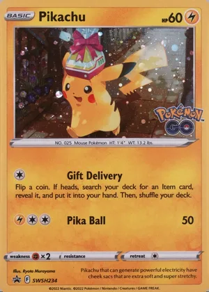 Pikachu SWSH234, SWSH Black Star Promos English Holo, image provided by the catalog owner