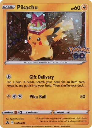 Pikachu SWSH234, SWSH Black Star Promos English Holo, image provided by the catalog owner