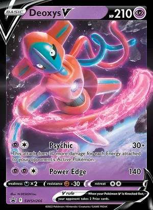 Deoxys V #SWSH266, SWSH Black Star Holo, TCGdex reference