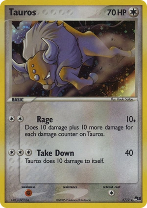 Tauros 5, Cosmos Holo, Bulbapedia reference scan