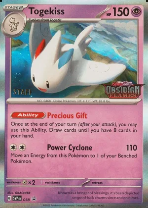 Togekiss SVP 038, Staff prerelease, owner-provided image