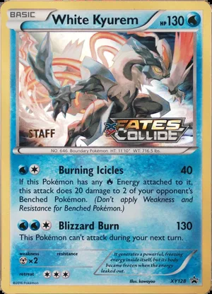 White Kyurem Staff Prerelease PSA reference placeholder