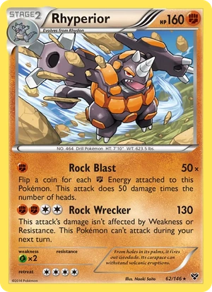 Rhyperior 062/146, Cosmos Holofoil, card art reference