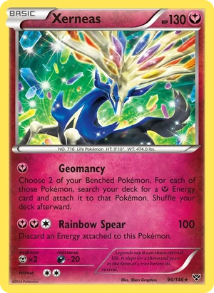 Xerneas 096/146, Cracked Ice Holofoil, card art reference