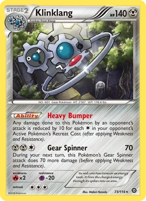Klinklang 073/114, Non Holo, card art reference