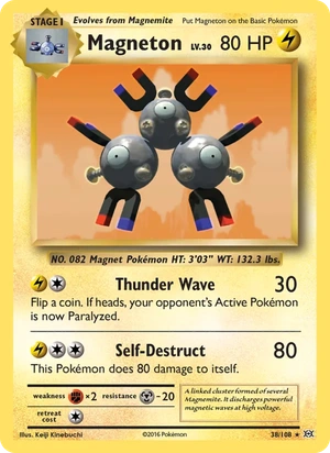 Magneton 38/108, Non Holo, card art reference