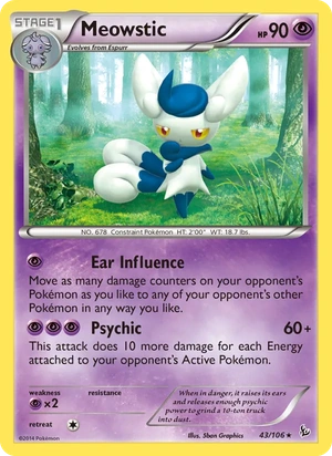 Meowstic 043/106, Cracked Ice Holofoil, card art reference