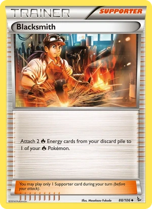 Blacksmith 088a/106, Yellow A Alternate art, card art reference