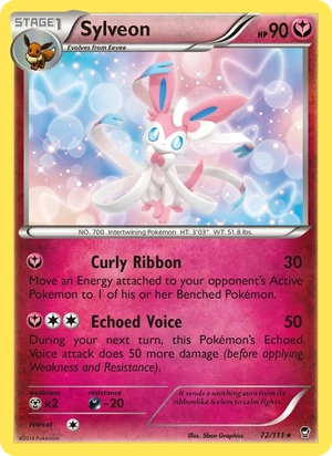 Sylveon 072/111, Cracked Ice Holofoil, card art reference