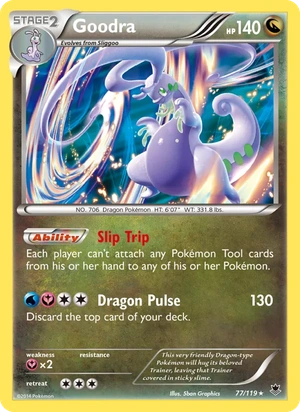 Goodra 077/119, Cosmos Holofoil, card art reference
