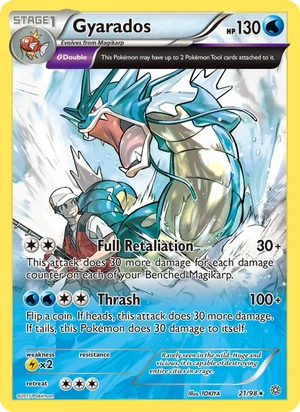 Gyarados 021/95, Cosmos Holofoil, card art reference