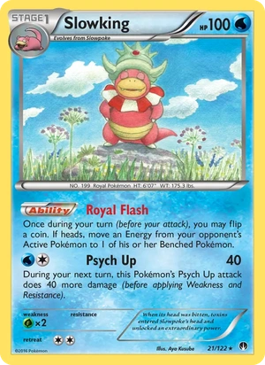 Slowking 021/122, Cosmos Holofoil, card art reference