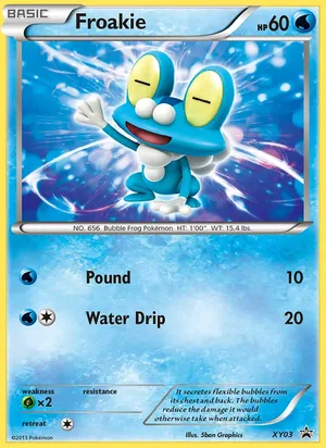 Froakie #XY03, XY Black Star Holo, TCGdex reference