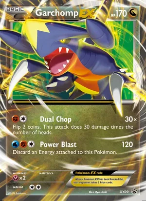 Garchomp EX #XY09, XY Black Star Holo, TCGdex reference